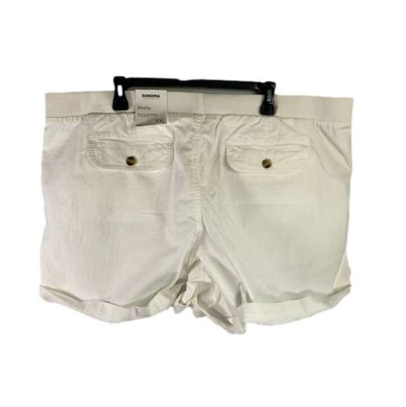 Sonoma White Easy Pull On Utility Shorts NWT Size XXL SKU0403 - Picture 4 of 7
